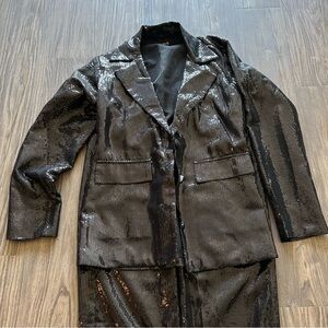 2 piece pant suit - sequins